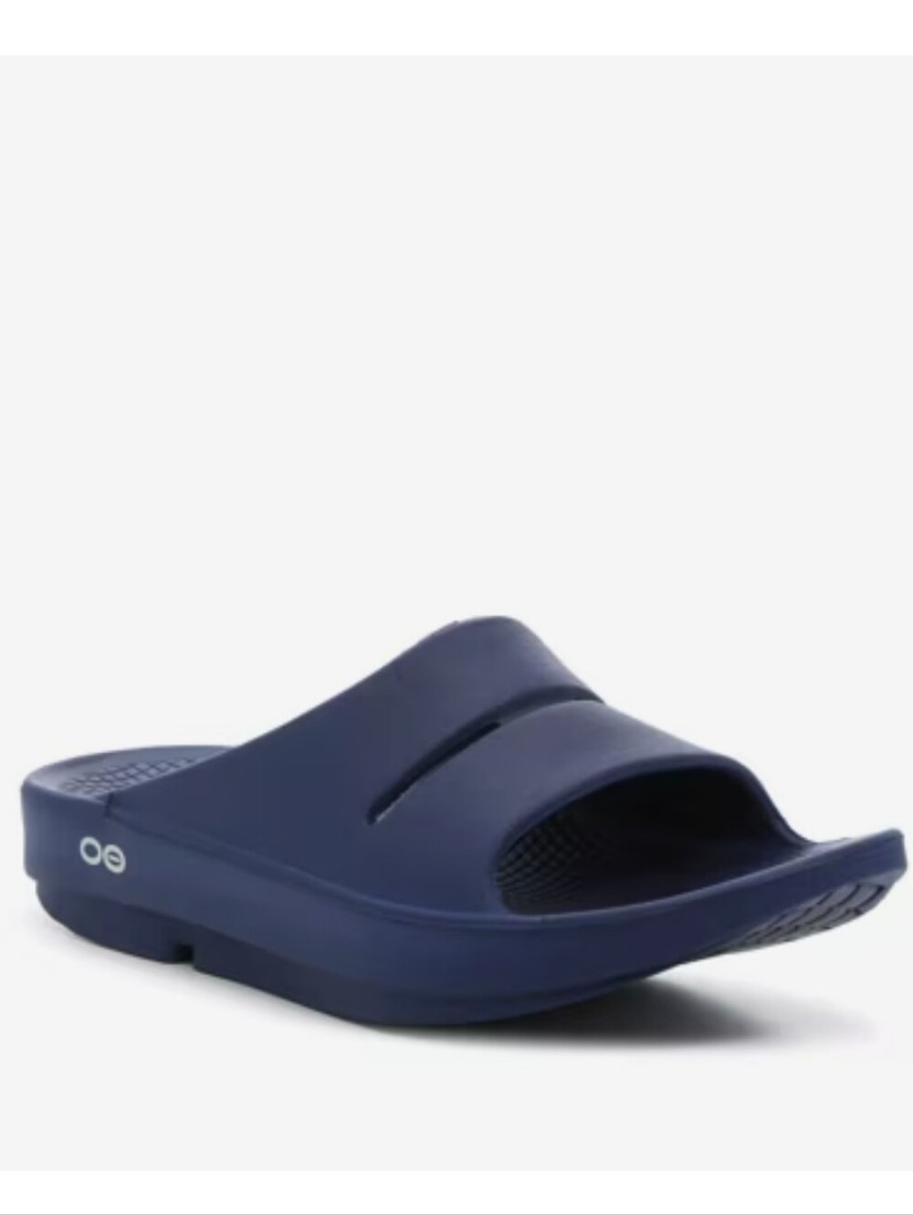 Oofos Ooaah Blue Slides M6 W8